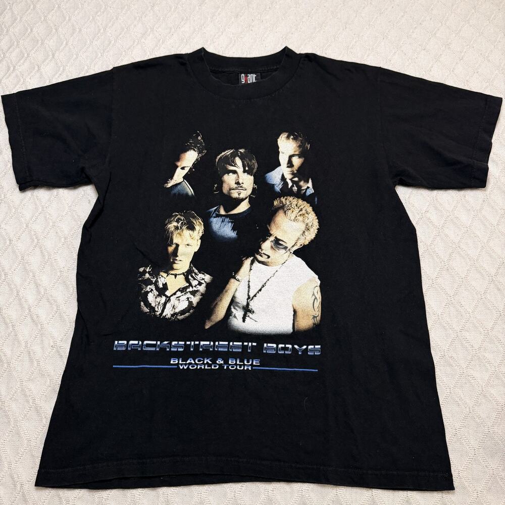 2001 Vintage Backstreet Boys Never Gone Tour T-shirt Black Size Large